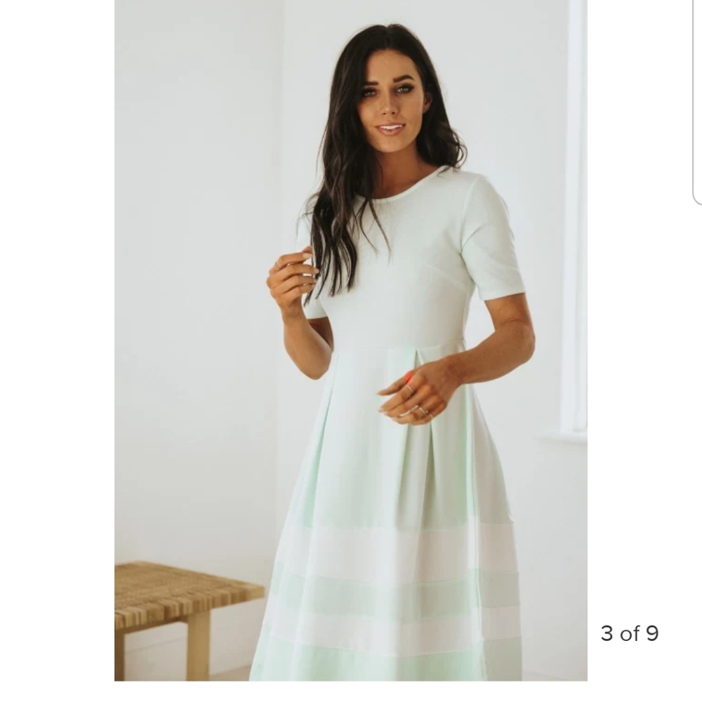 Fit and Flare Bold Stripe Dress